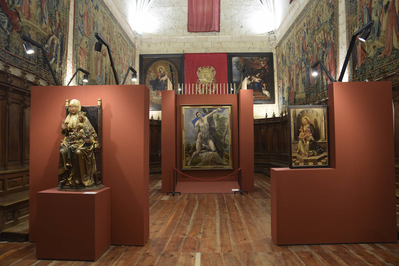 La obra de El Greco expuesta ya en la Sala Capitular.