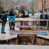 Muere el trabajador herido en las obras de la red de calor de Villa de Prado