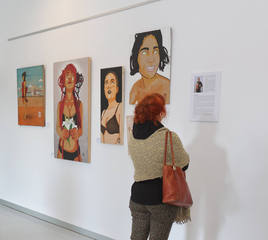 Fumantwo expone en el Lecrác parte de su obra dedicada a la mujer