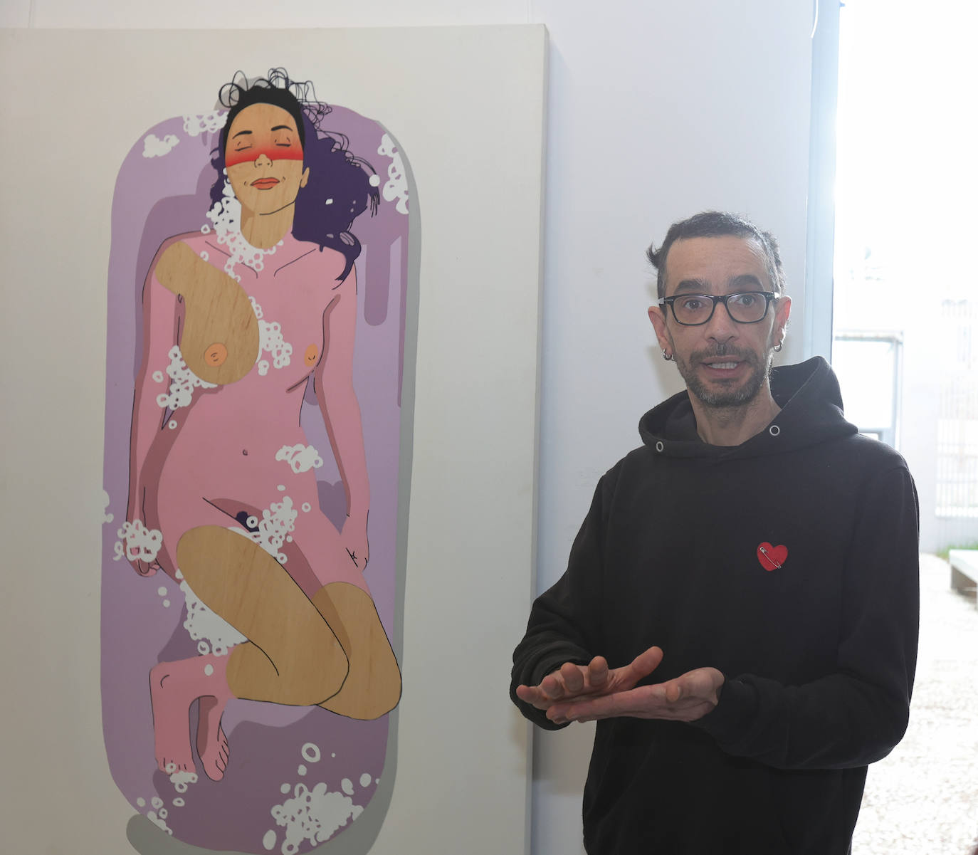 Fumantwo expone en el Lecrác parte de su obra dedicada a la mujer