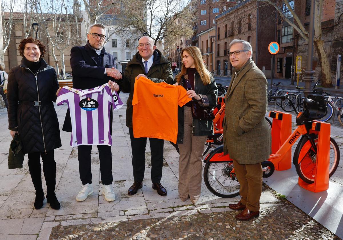 Presentación del acuerdo entre el Ayuntamiento y el Real Valladolid, este martes.