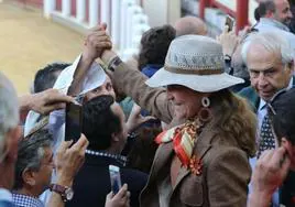 La Infanta Elena en la corrida de San Pedro Regalado de Valladolid de 2019.