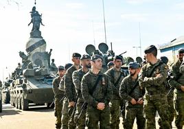 El ensayo general ante la visita de Felipe VI a Valladolid