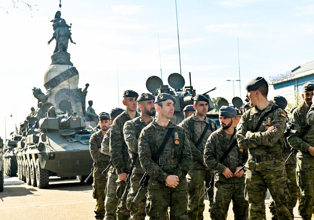 El ensayo general ante la visita de Felipe VI a Valladolid