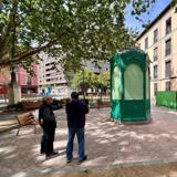 La instalación del nuevo kiosko completa la reurbanización de la plaza Caño Argales