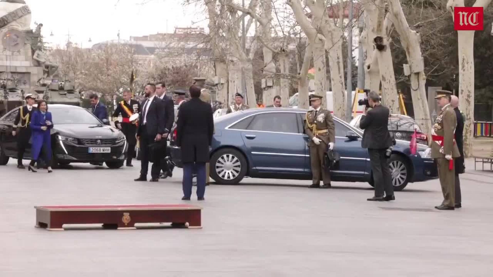 El Rey conmemora en Valladolid el aniversario del Regimiento de Farnesio nº 12