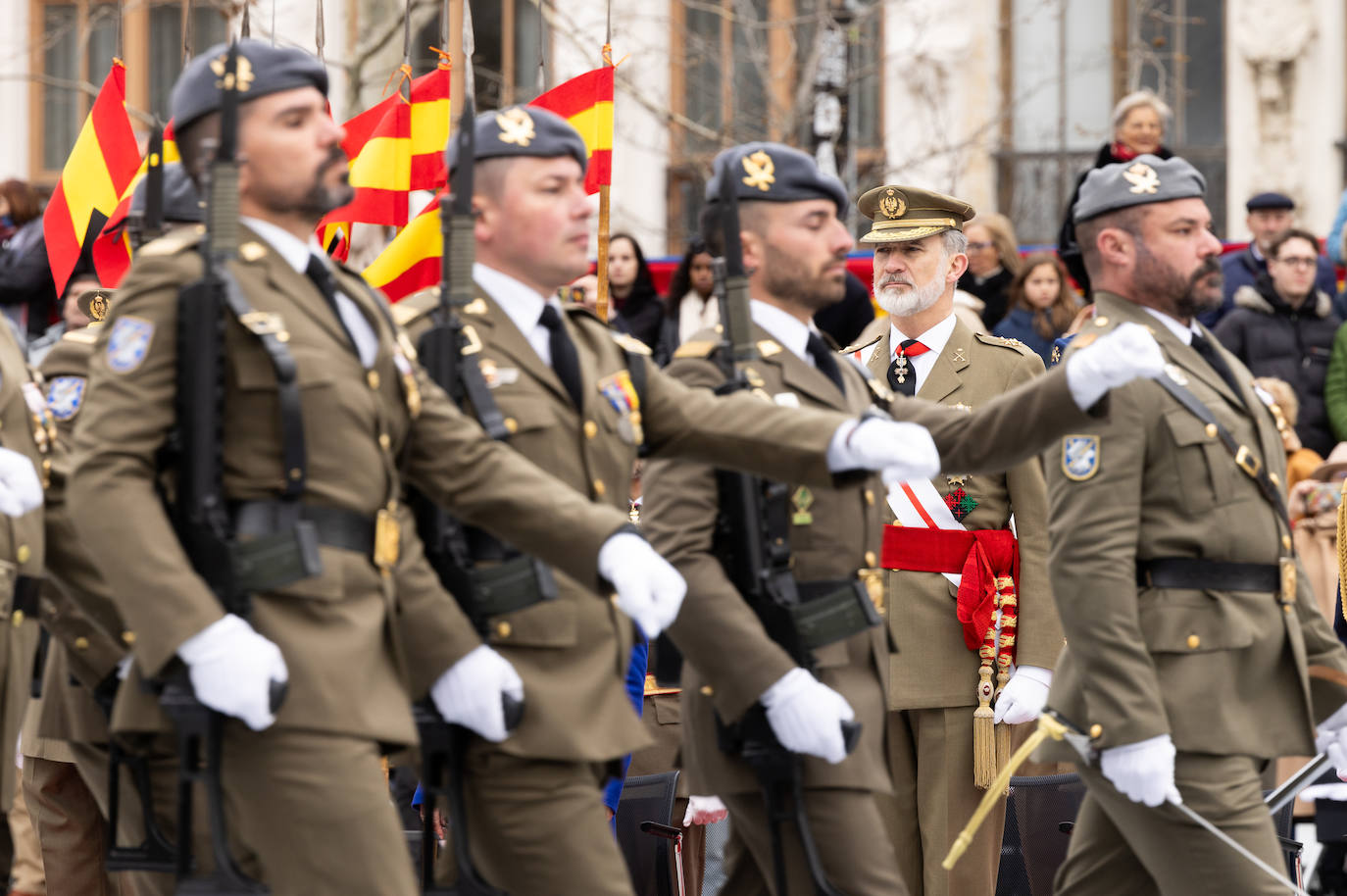 Felipe VI preside la celebración del 375º aniversario del Regimiento de Caballería Farnesio nº12