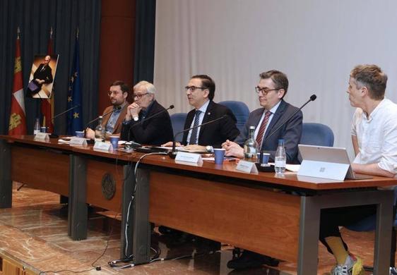 Desde la izquierda, Luis Araus, Luis Vasallo, Fernando Gutiérrez, Jesús Pascual y Pablo Martínez.