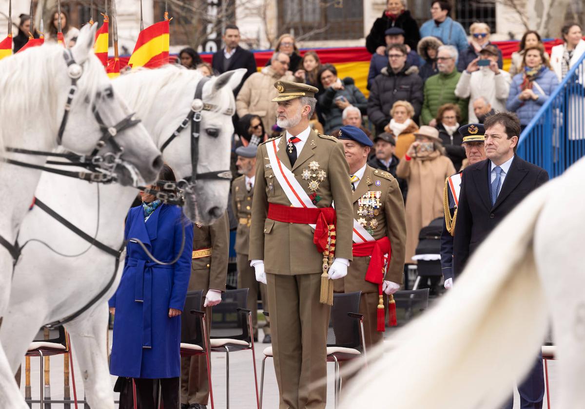 El Rey Felipe VI preside los actos de conmemoración del 375 aniversario del Regimiento de Farnesio.