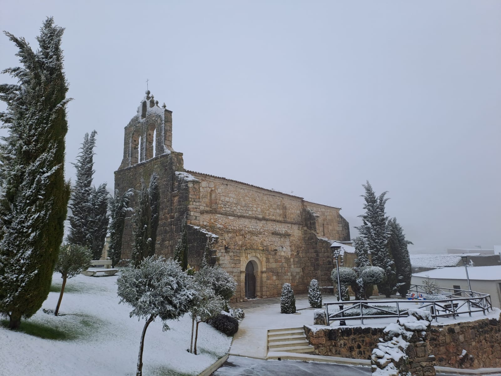 La provincia de Valladolid cubierta de nieve, en imágenes