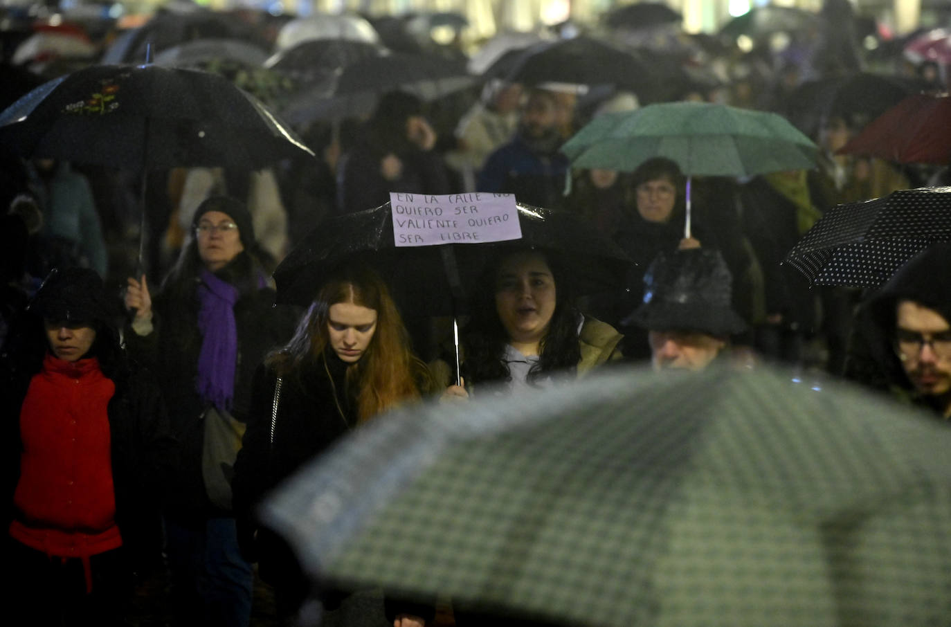 Las imágenes de la marcha feminista en Valladolid