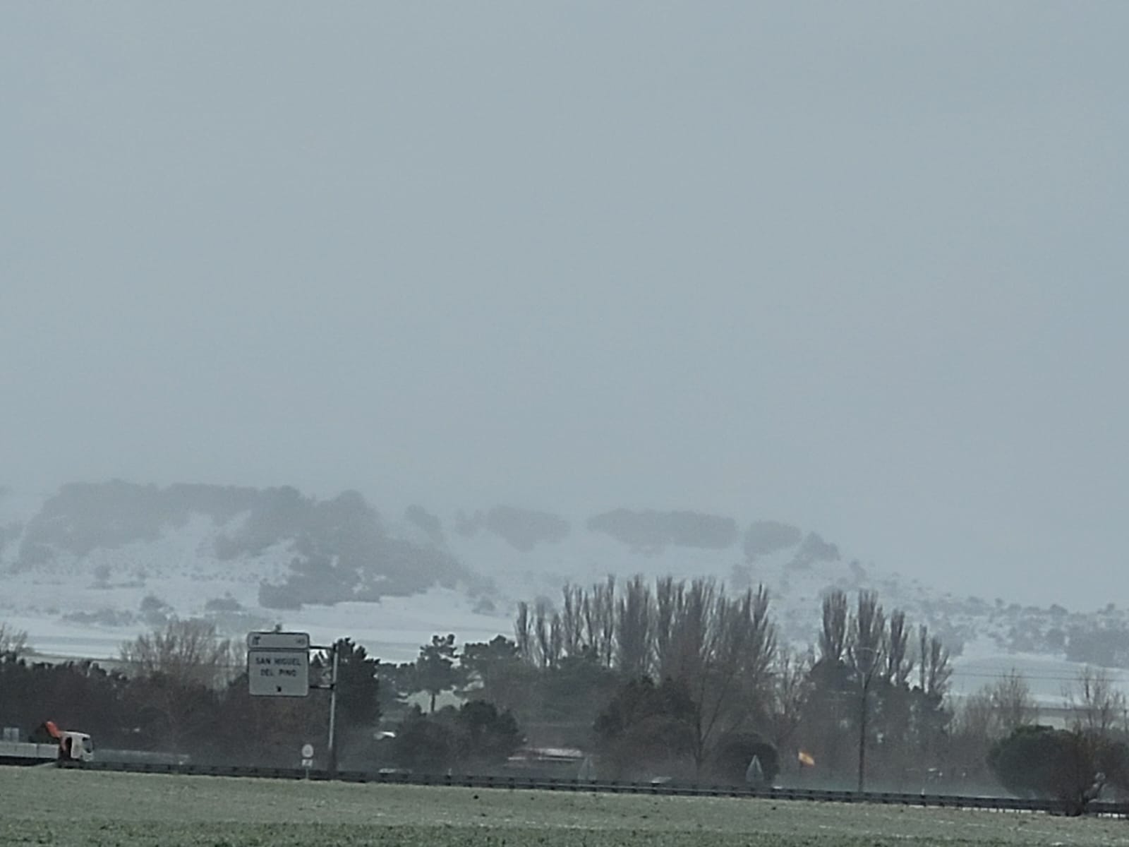 La provincia de Valladolid cubierta de nieve, en imágenes