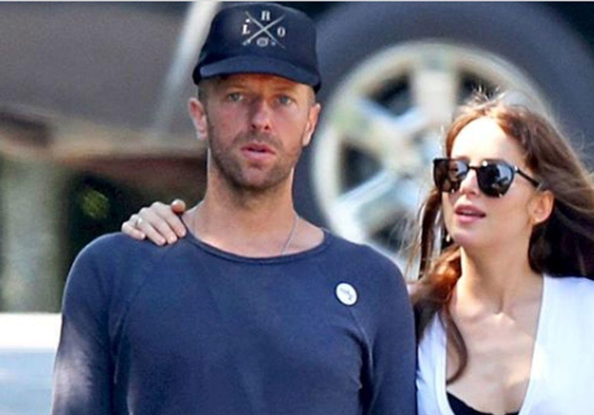 Chris Martin y Dakota Johnson.