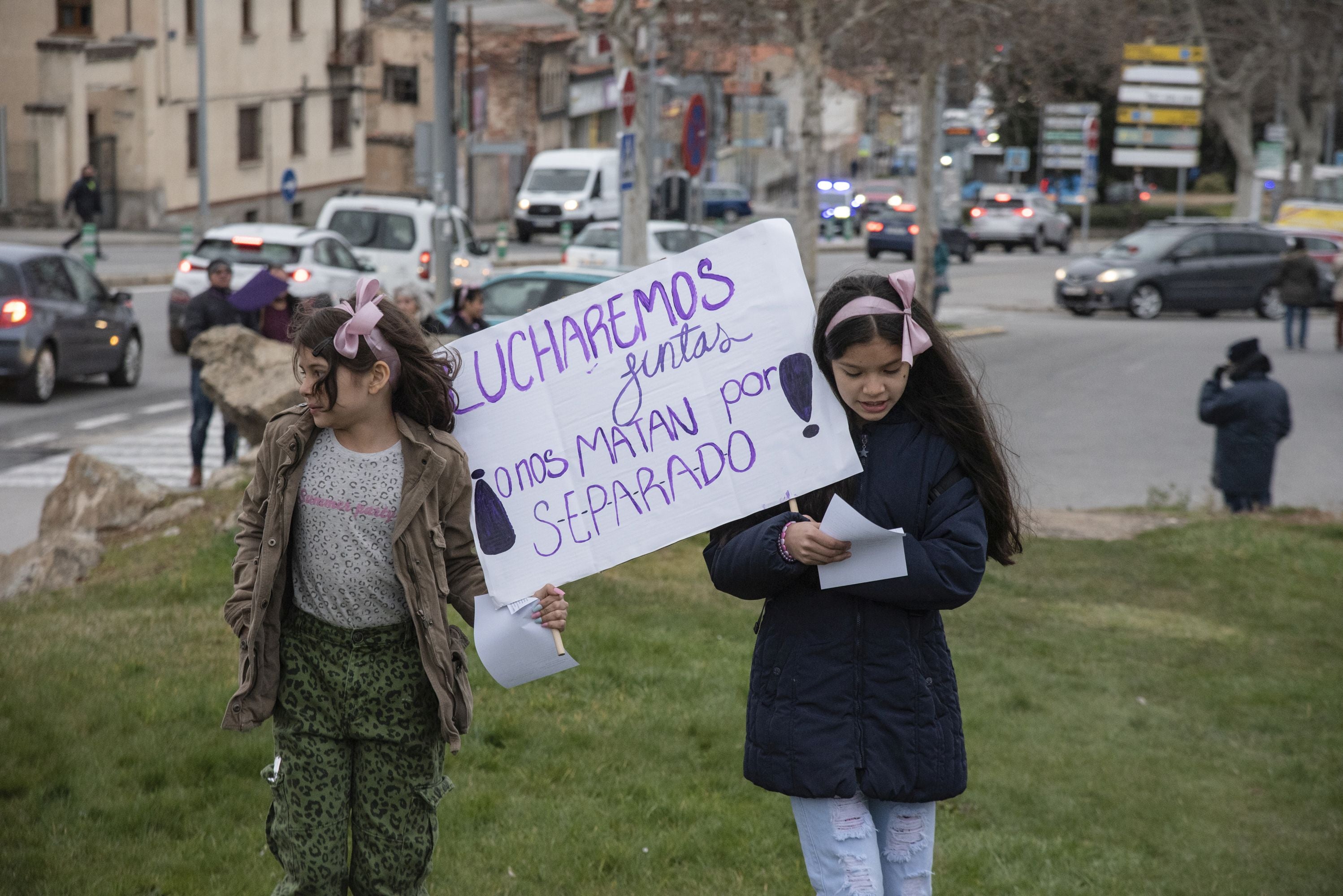 La manifestación del 8M en Segovia, en imágenes