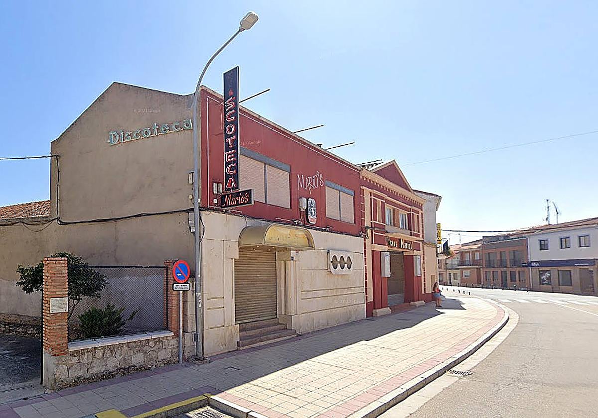 Exterior de la discoteca Mario's, en la travesía de Quintanilla de Onésimo, donde se produjo la pelea.