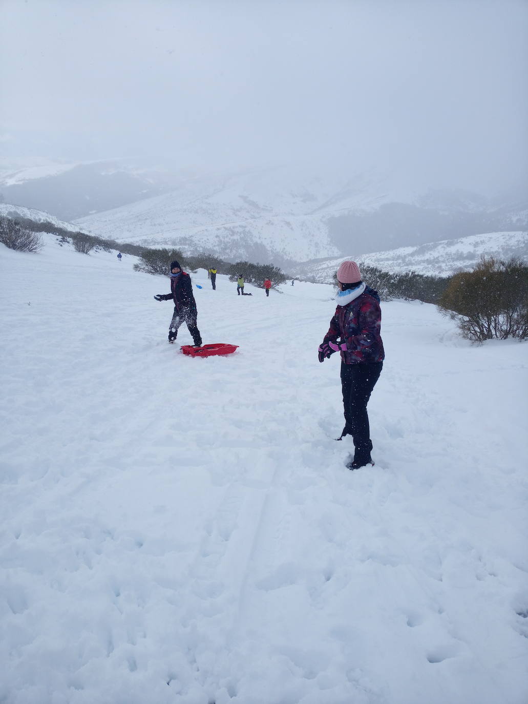 La nieve ha sido el gran atractivo turístico de Brañosera