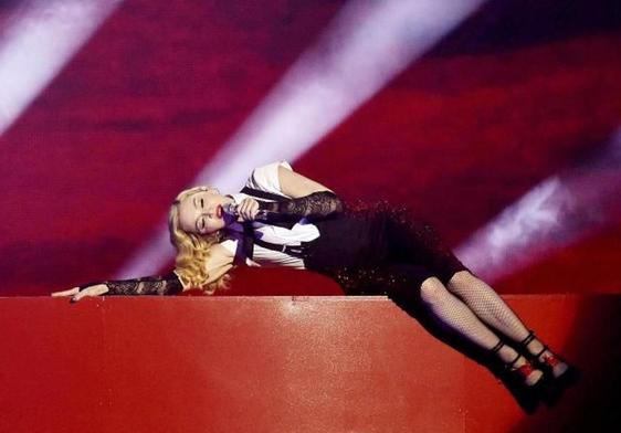Madonna, en uno de sus conciertos.