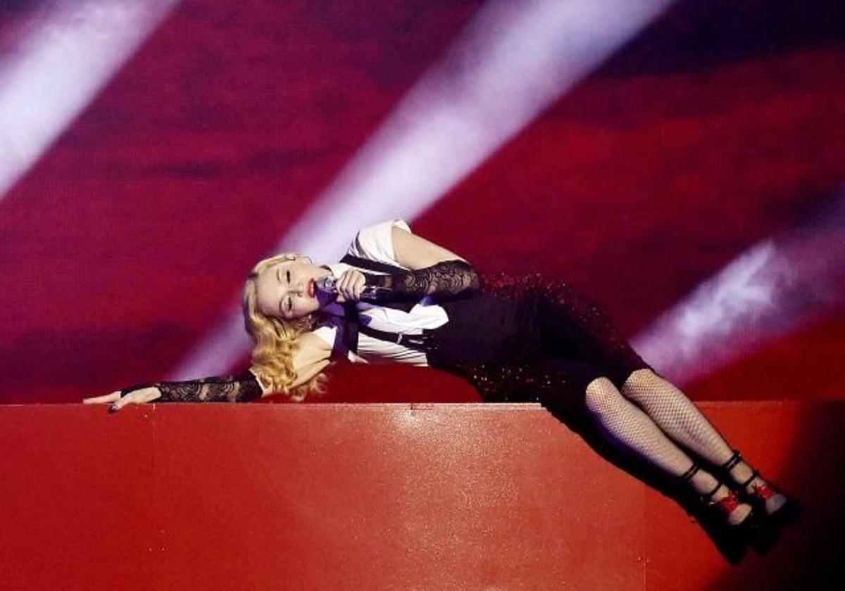 Madonna, en uno de sus conciertos.