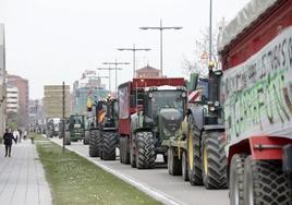 Protesta de los agricultores en Valladolid el pasado 15 de febrero.