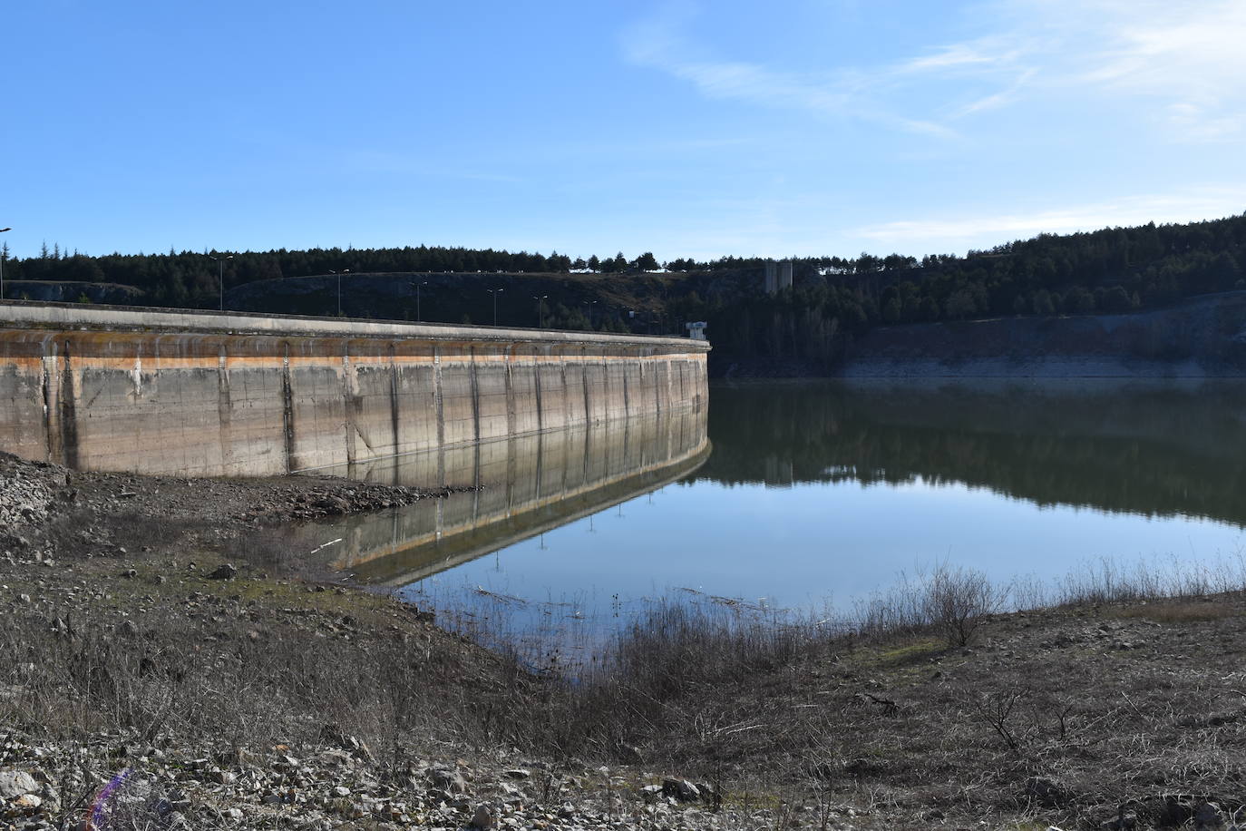El embalse de Aguilar está al 56% de su capacidad