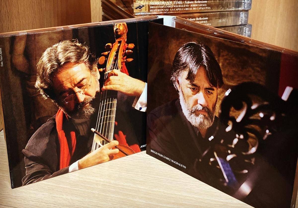 Jordi Savall y Diego Fernández Magdaleno, dos músicos unidos en el disco.