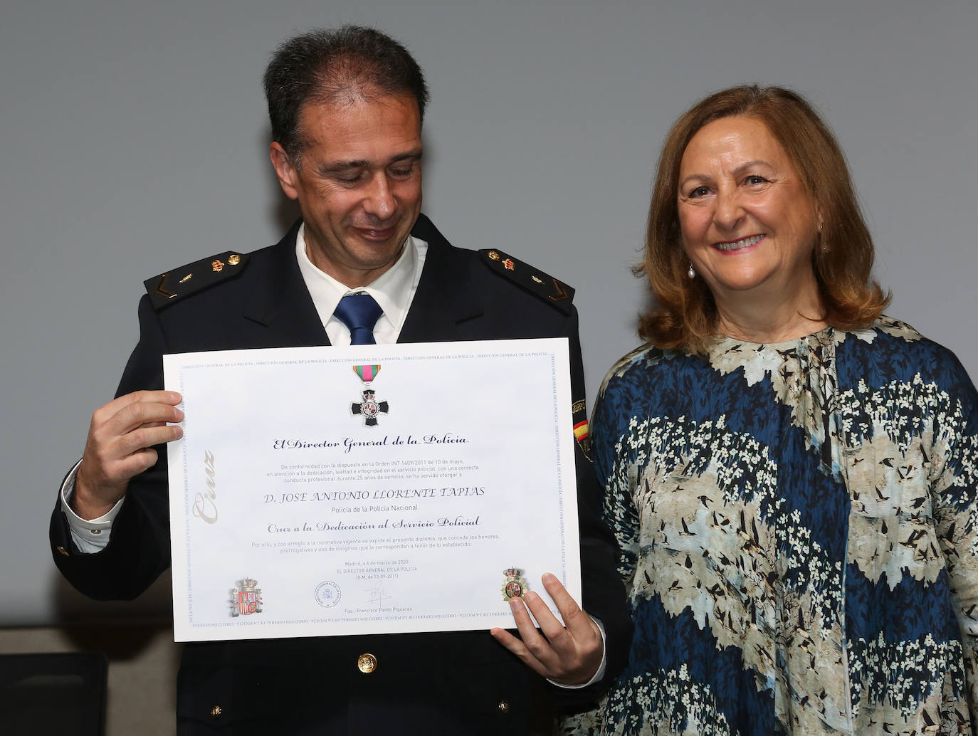 Acto institucional del bicentenario de la Policía Nacional en Segovia