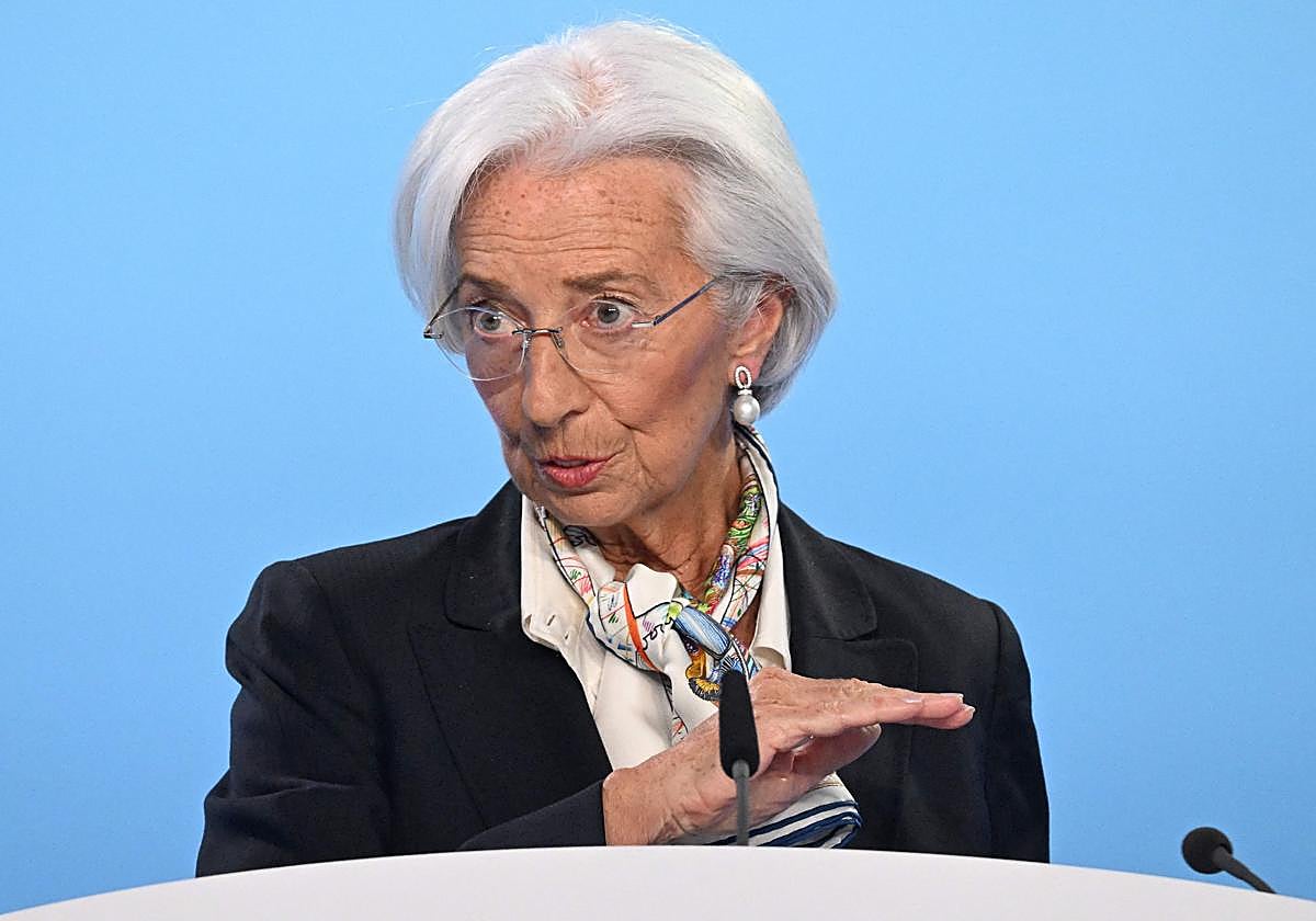 Christine Lagarde, presidenta del BCE.