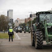 Medio millar de tractores toman el centro de Valladolid