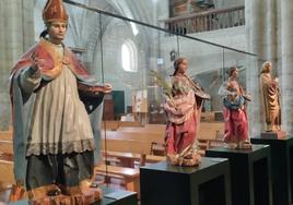 Algunas de las obras artísticas del Museo de San Pedro en Frómista.