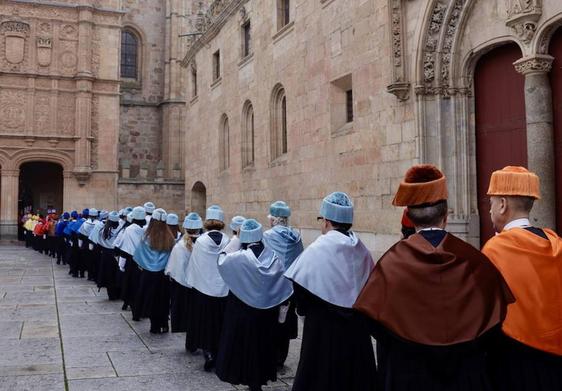 Celebración académica en la Universidad de Salamanca.