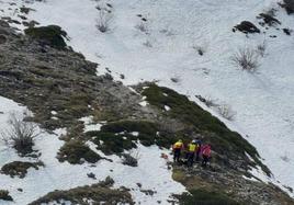 Rescate en el Alto de Burrián, este sábado.