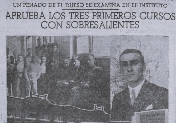 Reportaje sobre Francisco Calle Blanco publicado en El Cantábrico en junio de 1935.