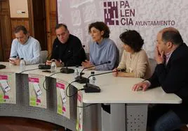 Presentación de la Cuenta Consumo Palencia, este martes en el Ayuntamiento.