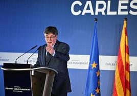 Puigdemont anunció ayer que será el candidato de Junts para las elecciones al Parlament de Catalunya.