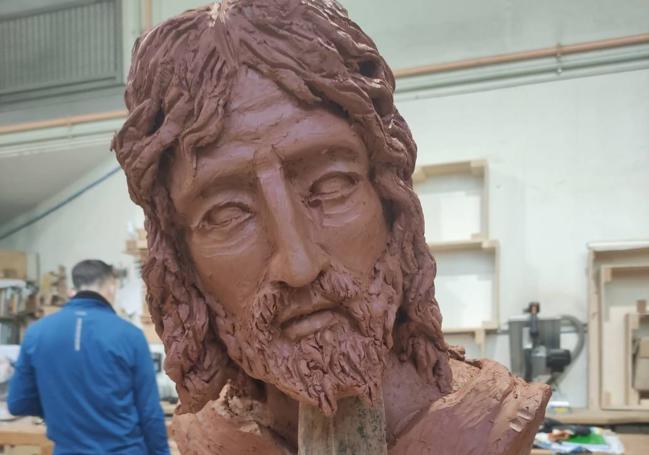 Busto, de elaboración propia, con inspiración en el Cristo Depojado