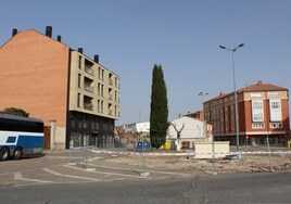 Obras en la plaza San Agustín de Medina del Campo.