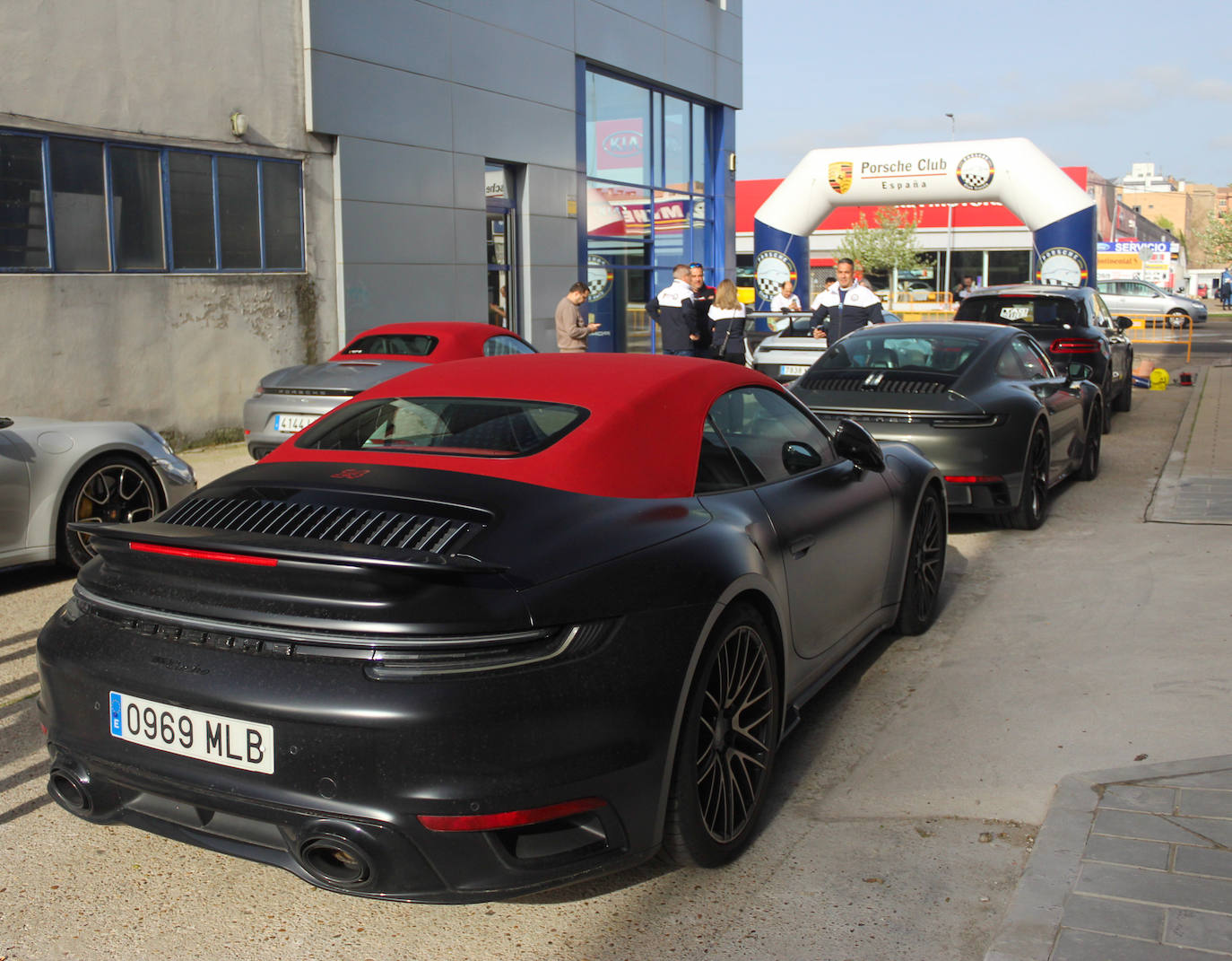 Fotografías de la concentración de automóviles Porsche en Valladolid