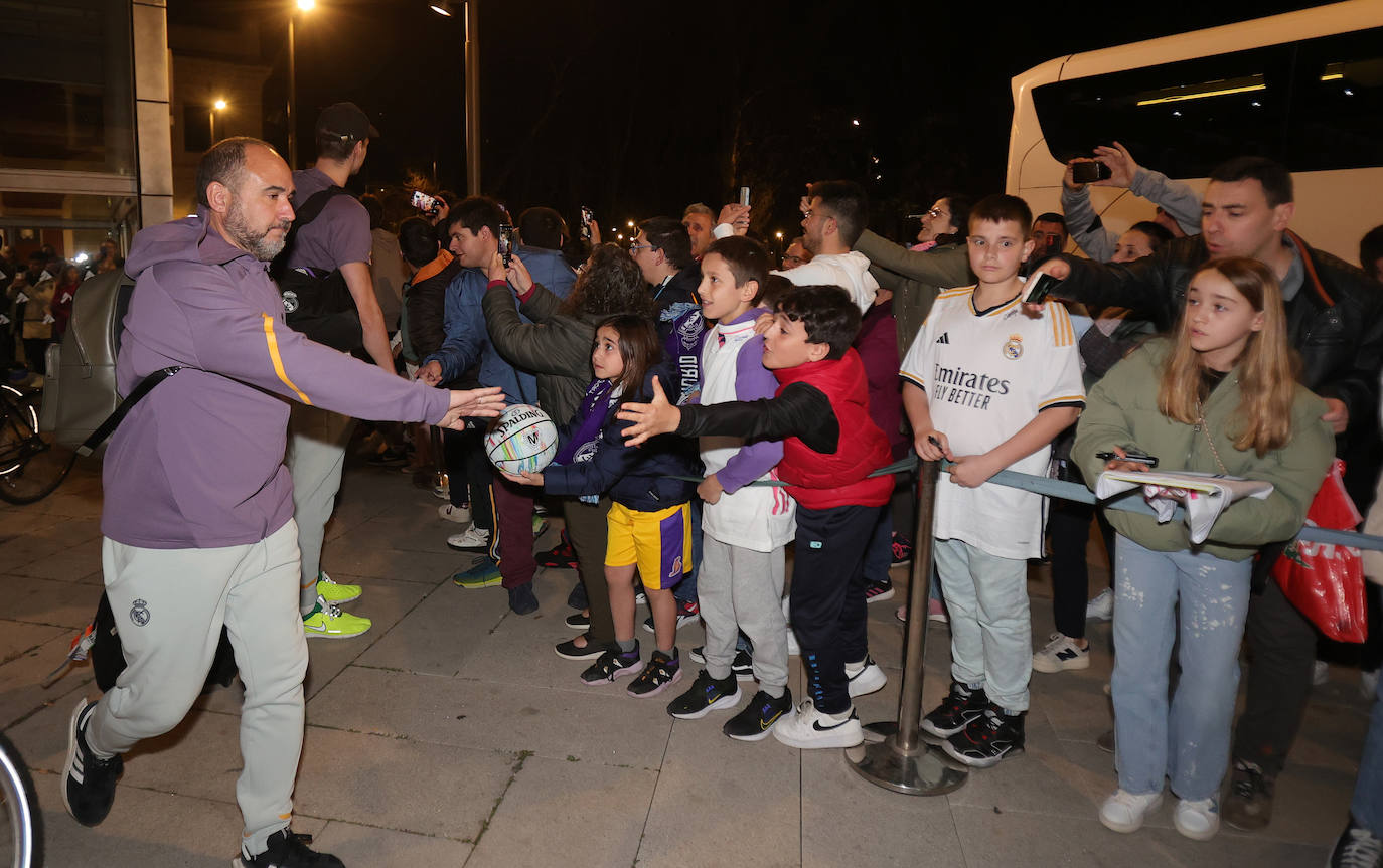 Expectación en Palencia a la llegada del Real Madrid