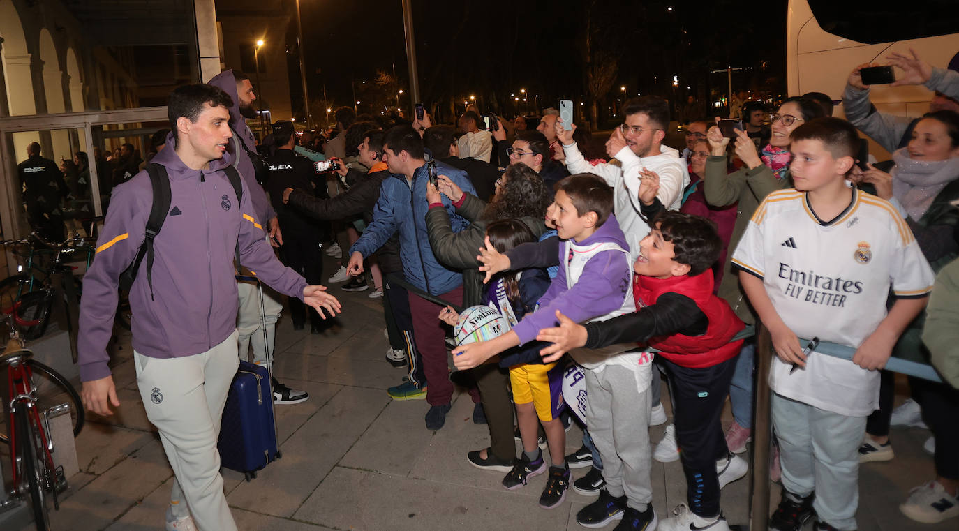 Expectación en Palencia a la llegada del Real Madrid