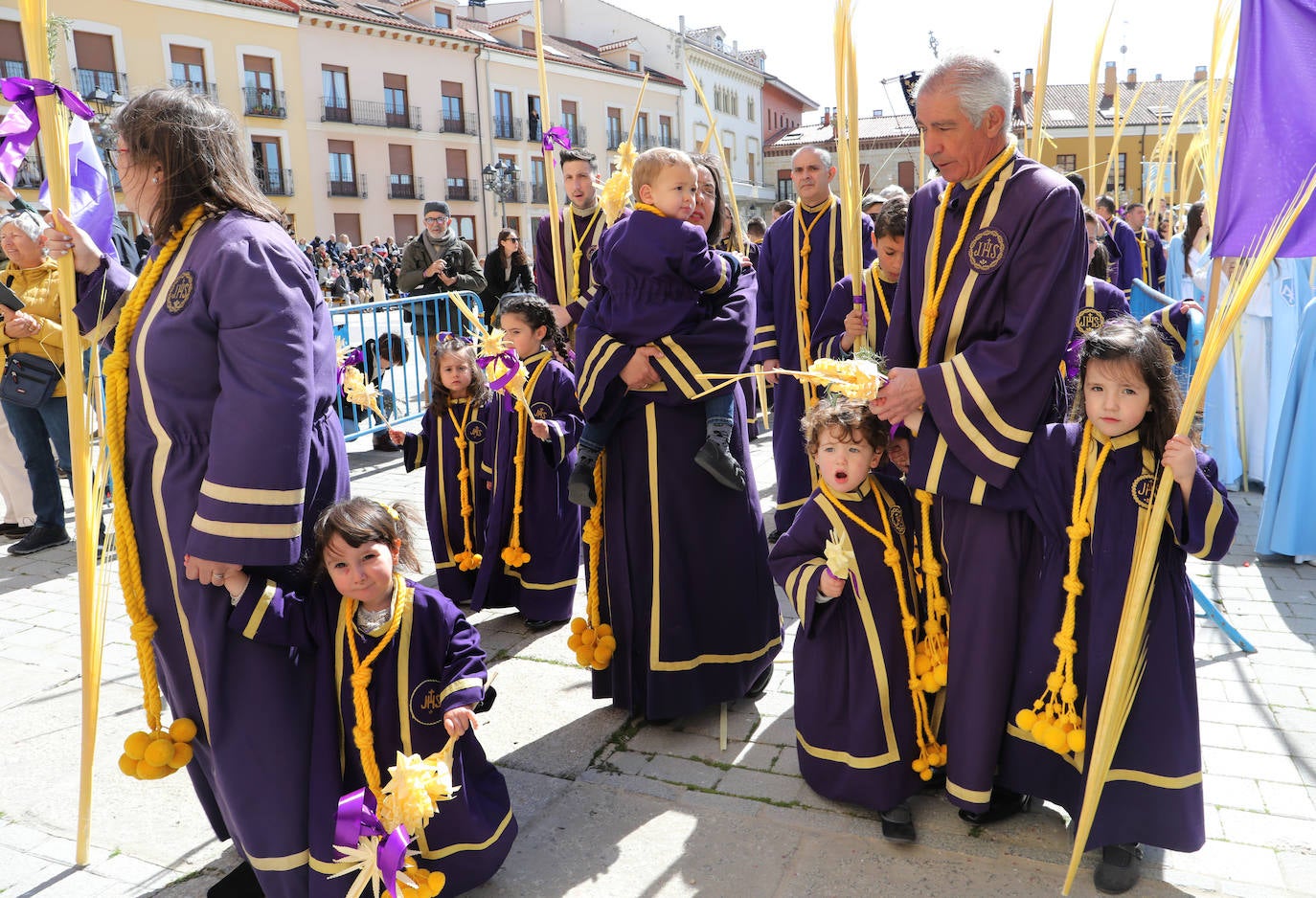 Jesús entra triunfante en la Plaza Mayor de Palencia