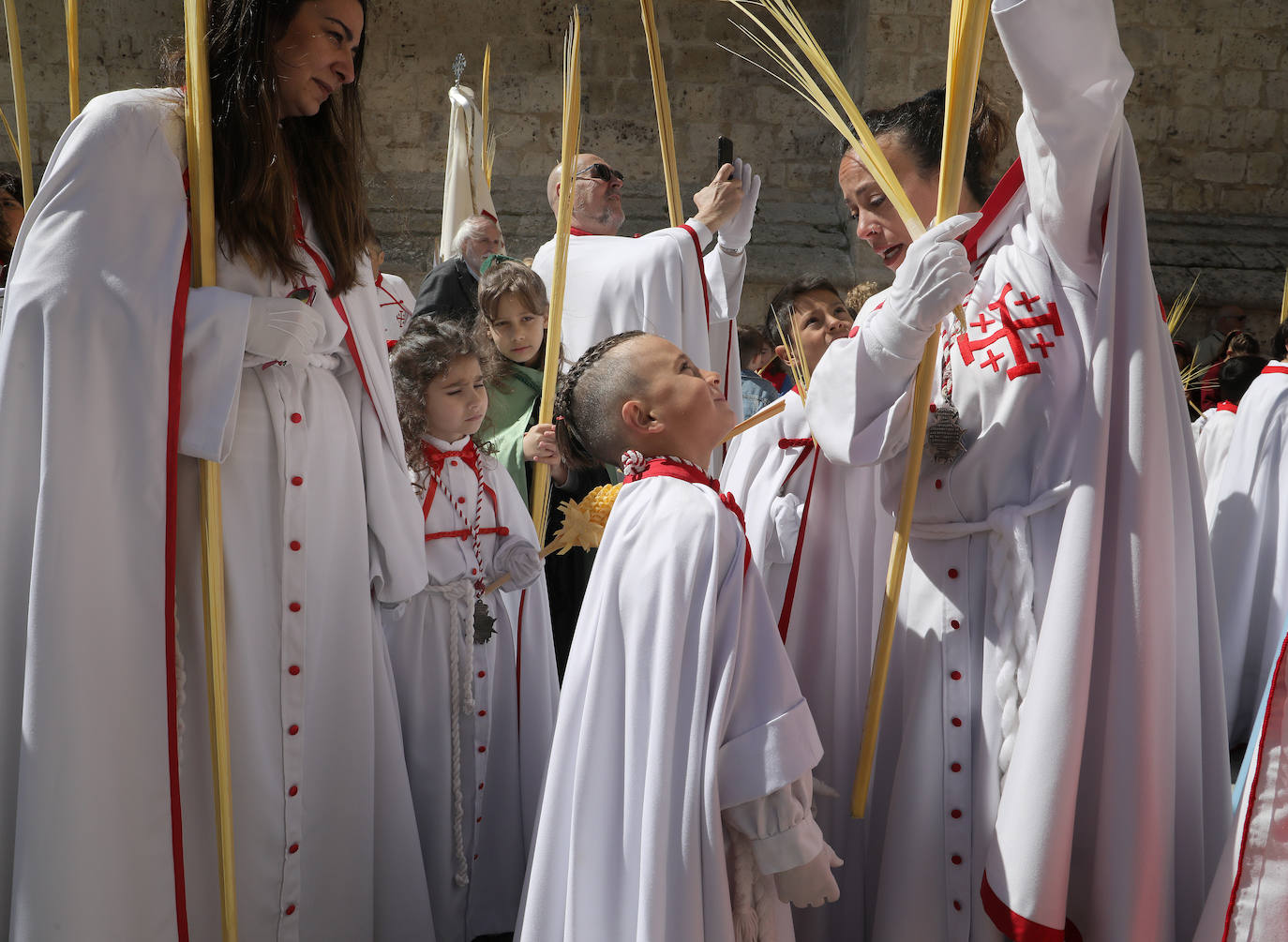 Jesús entra triunfante en la Plaza Mayor de Palencia