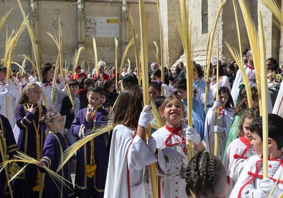 Procesión del Domingo de Ramos en Palencia