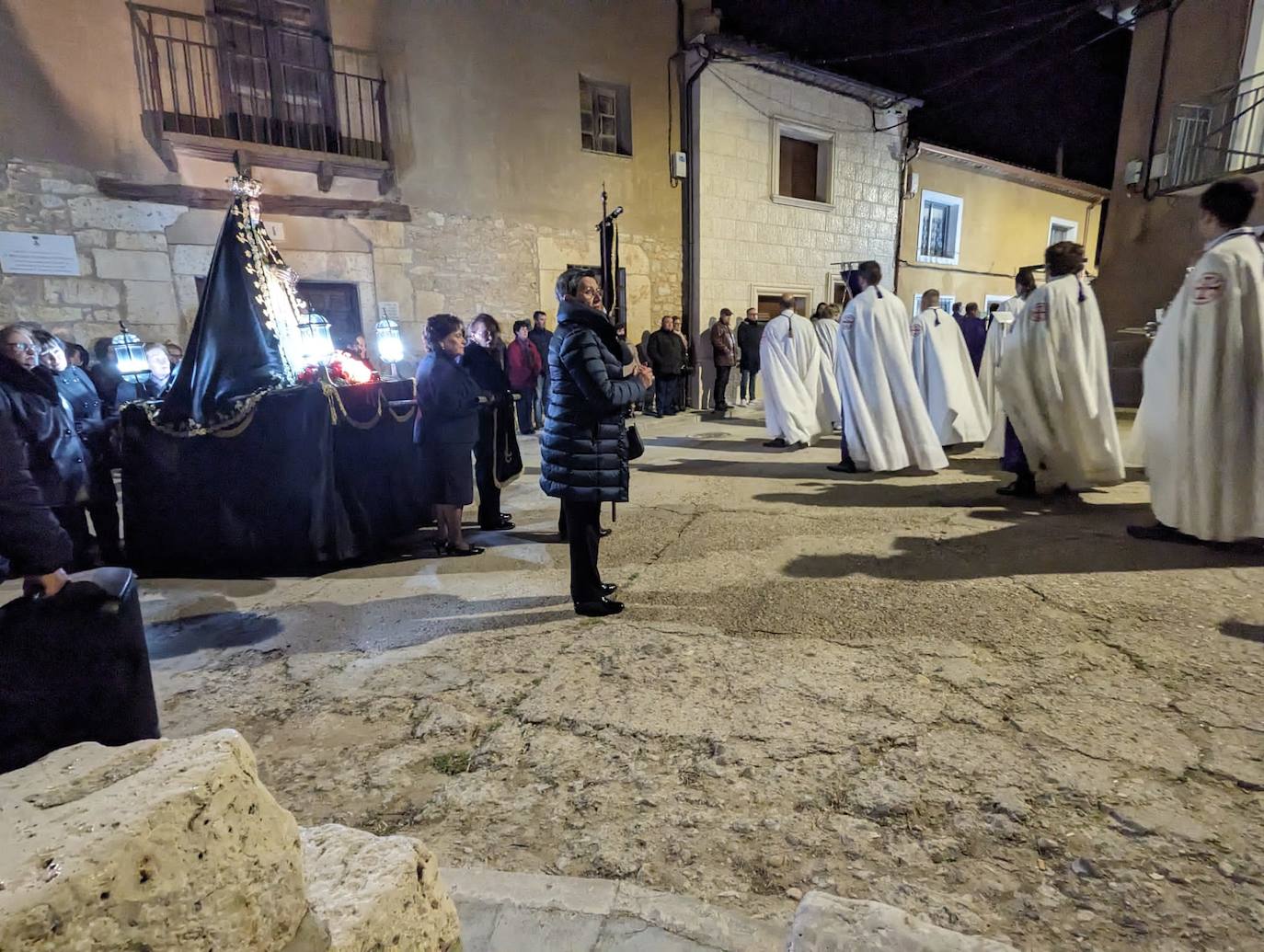 Las imágenes de la procesión del Rosario de Dolor en Torrelobatón