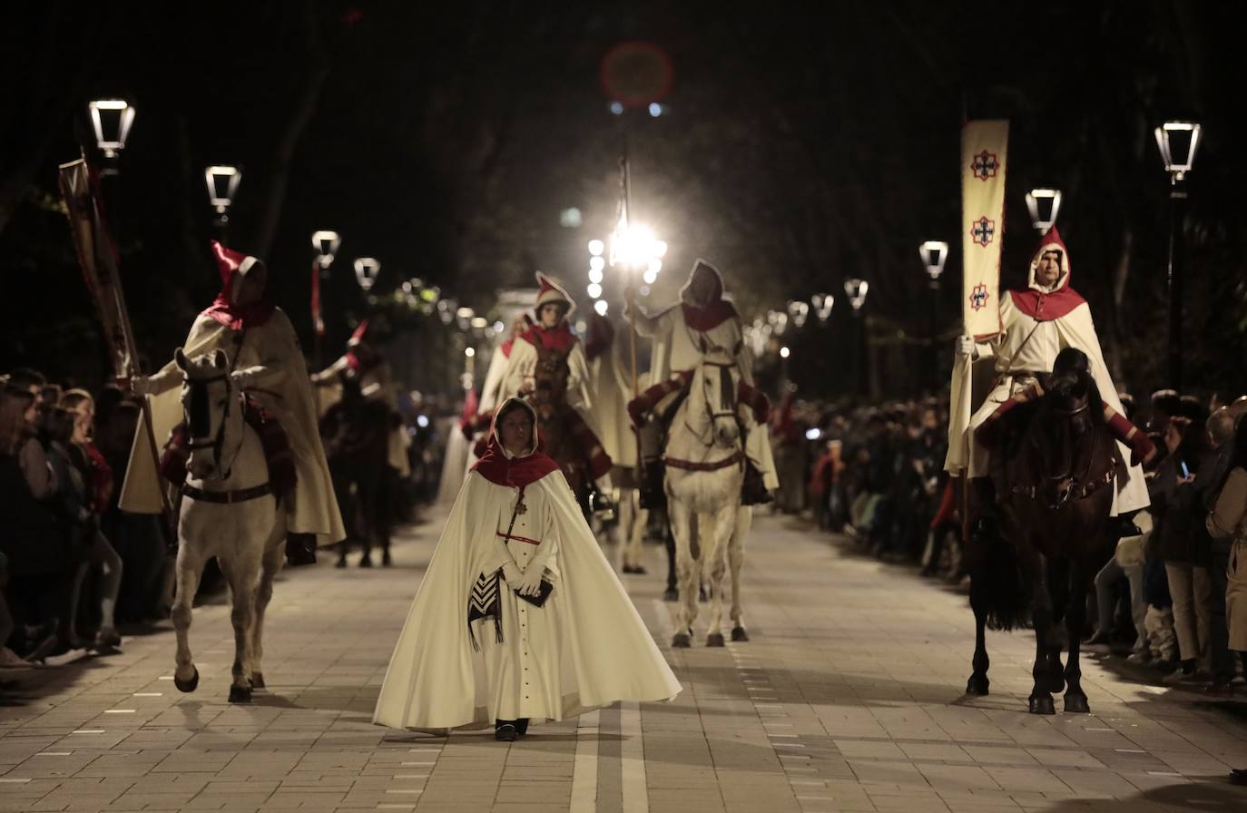 Procesión del Santísimo Cristo de los Trabajos en la Semana Santa de Valladolid 2024