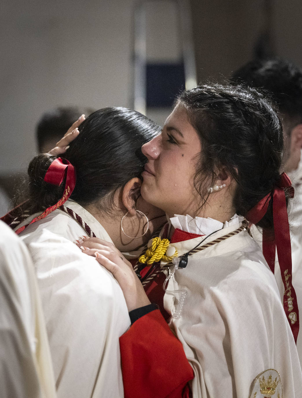 Las lágrimas de los cofrades por la suspensión de la procesión del Encuentro