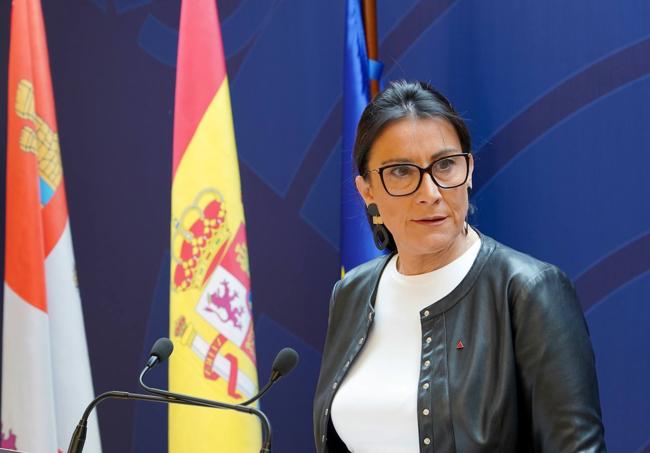 La socialista Ana Sánchez, durante su intervención de este miércoles.