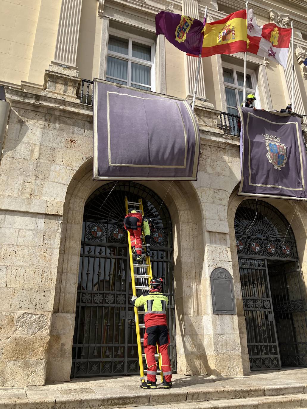 Palencia sufre los efectos del fuerte viento