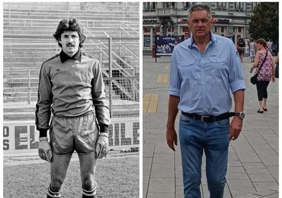 Cuarenta y cinco años separan estas dos fotografías de Radoslav Bebic, el guardameta yugoslavo que militó dos temporadas en el Real Valladolid y que a pesar del tiempo transcurrido, no ha olvidado su experiencia en el viejo Zorrilla.