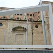 El claustro abierto de las Huelgas enmarca ya las vistas inéditas al monasterio del siglo XVI