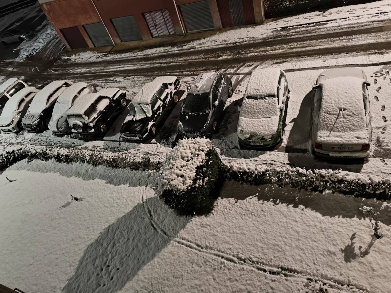 La nieve deja estampas invernales en la Montaña Palentina